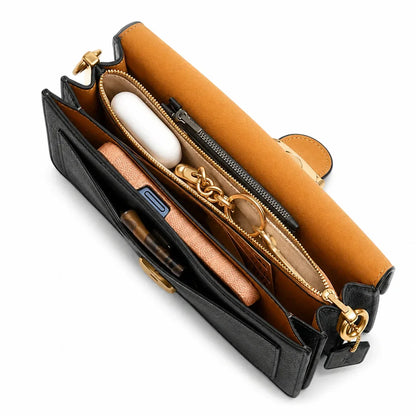 Tabby Schultertasche 26 – Gold/Schwarz